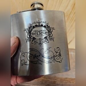 Unisex Criss Angel "Believe" Cirque du Soleil 6 oz Flask